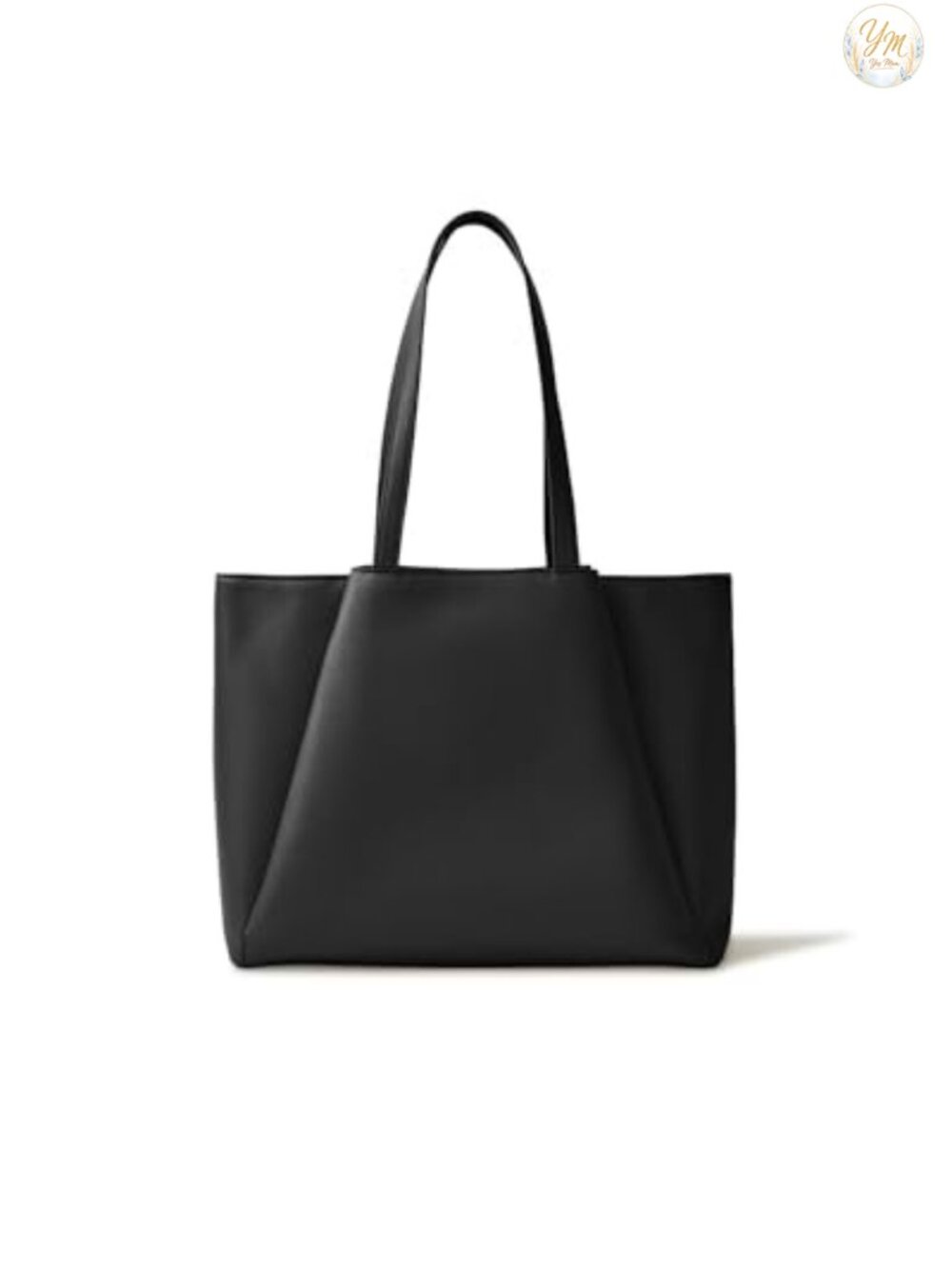 Vegan Leather Work Tote Bag with Padded Laptop Compartment